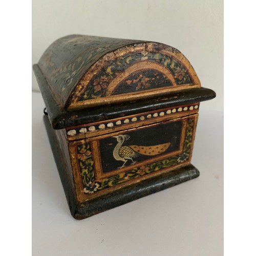 102 - Antique Indian Dome Top Mughal Trinket Trunk
18 x 10 x 10.5 cms h