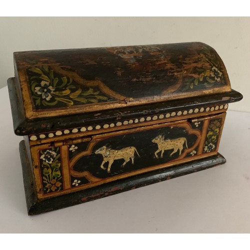 102 - Antique Indian Dome Top Mughal Trinket Trunk
18 x 10 x 10.5 cms h