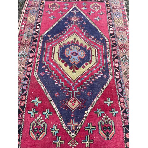 81 - Decorative Hand Made  Ground Rug  195 x117 cms