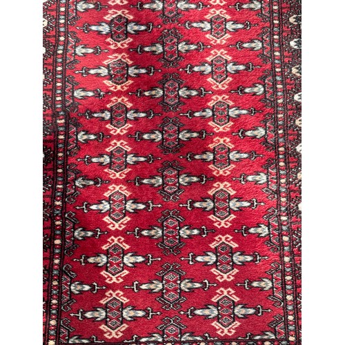 82 - Decorative Hand Tied Runner. 240 x 79 cms