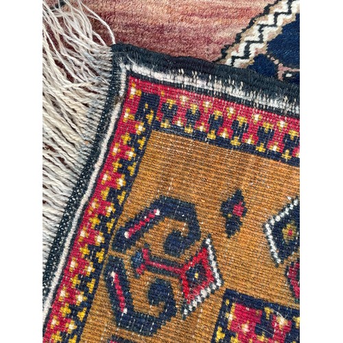 85 - Decorative Hand Tied Ground Rug. 215 x 113 cms