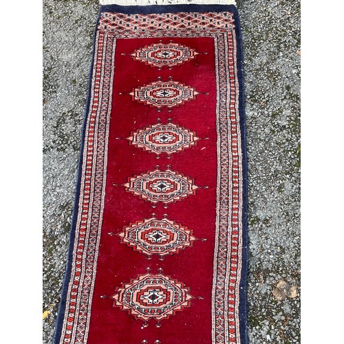 87 - Decorative Hand Tied Runner 160 x 50 cms