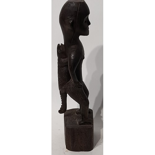 27 - Vintage Tribal Art Figure  34cm