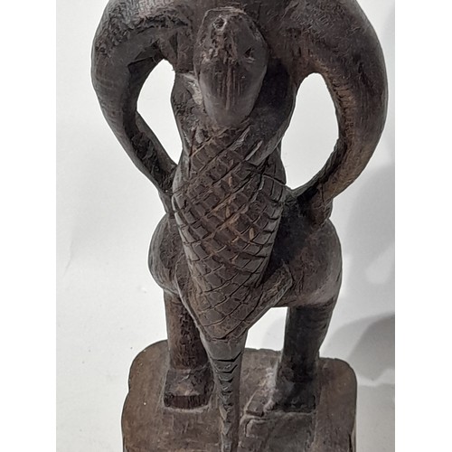 27 - Vintage Tribal Art Figure  34cm