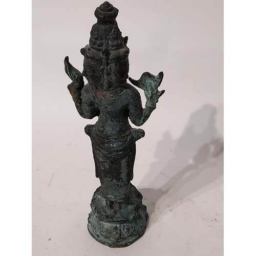 29 - Vintage bronze figure of shiva 24cm