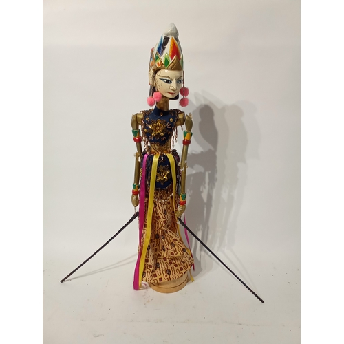 39 - Indonesian stick marionette,  54cm high