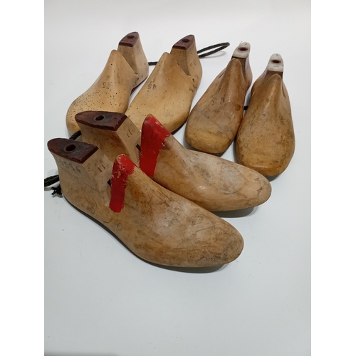 79 - 3 Pairs of Antique wooden shoe lasts