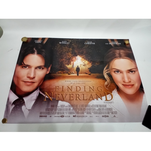 376 - Vintage cinema poster of Finding Never land starring Johnny Depp and Kate Winslet, 101cm x 77cm