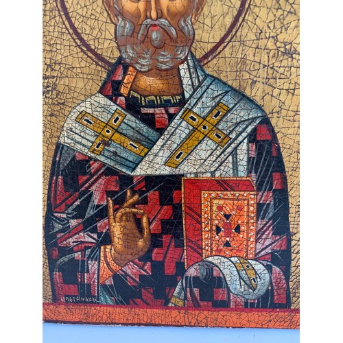 119 - Vintage Byzantine Style Icon Of A Saint
23 x 29 cms h