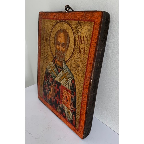 119 - Vintage Byzantine Style Icon Of A Saint
23 x 29 cms h