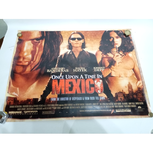 398 - Large Vintage miramax poster, Once Upon A Time In Mexico 102cm x 77cm