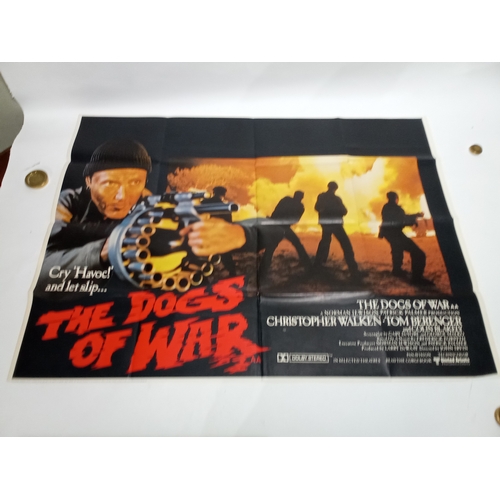 410 - Vintage cinema poster of THE DOGS OF WAR 101cm x 76cm