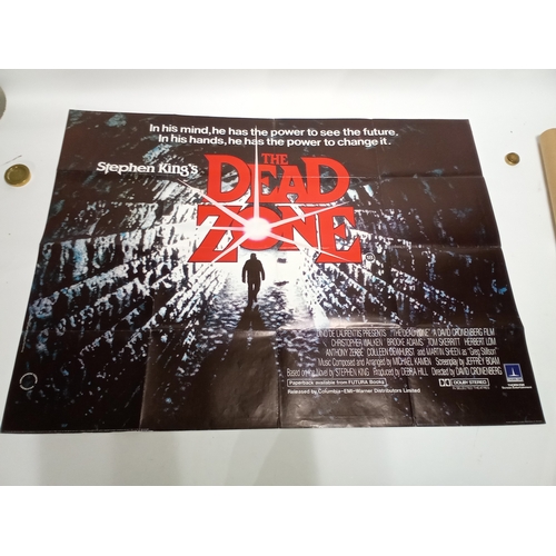 415 - Large Vintage cinema poster of THE DEAD ZONE STARRING CHRISTOPHER WALKEN size 102cm x 77cm