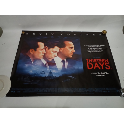 416 - Large Vintage cinema poster of THIRTEEN DAYS Starring Kevin Costner. 2000. Size 102cm  x 76cm