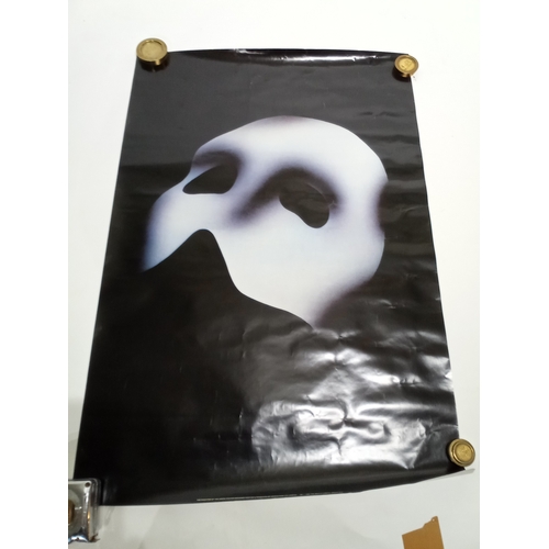 420 - Vintage poster of phantom of the opera 76cm x 41cm