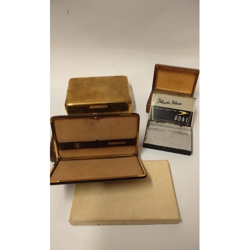 266 - 4 x boxes and a boxed cigarette case