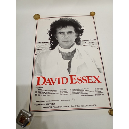 492 - Vintage Advertising concert poster DAVID ESSEX. 77cm x 51cm