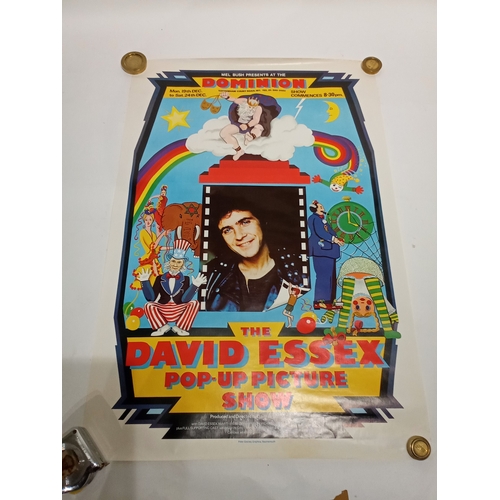 493 - Vintage concert poster DAVID ESSEX POP_UP PICTURE SHOW 81cm x 54cm