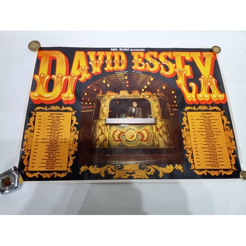 495 - Vintage concert poster DAVID ESSEX Tour Dates 86cm x 63cm