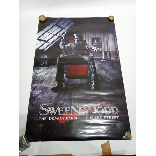 501 - Vintage cinema poster SWEENEY TODD Starring Johnny Depp 92cm 61cm