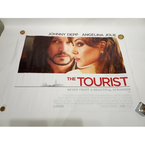 506 - Vintage cinema poster of THE TOURIST Starring Johnny Depp and Angelina Jolie 101cm x 76cm