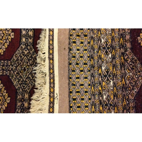 140 - Small Brown ground Rug, 126cm x 82cm