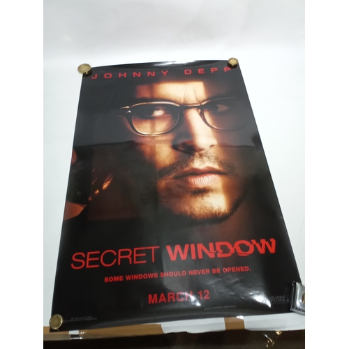 511 - Vintage cinema poster SECRET WINDOW Starring Johnny Depp 101cm x 68cm