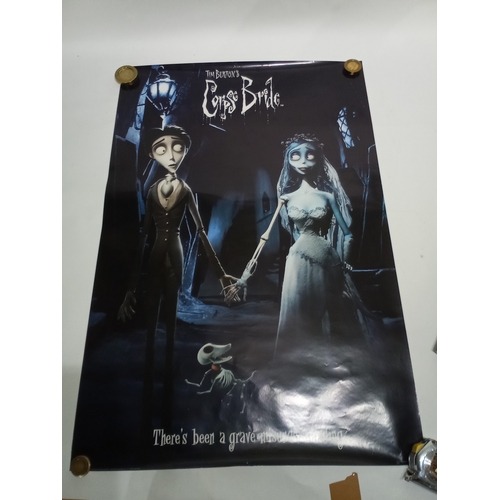 512 - Vintage cinema poster of TIM BURTON'S CORPSE BRIDE 92CM X 62CM