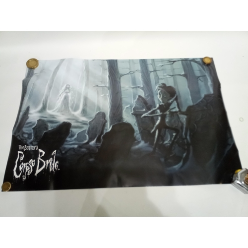 513 - Vintage cinema poster of TIM BURTON'S CORPSE BRIDE 92CM X 62CM