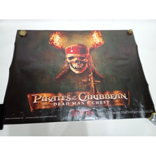 517 - Vintage cinema poster of Pirates of the Caribbean DEAD MAN'S CHEST 102cm x 77cm