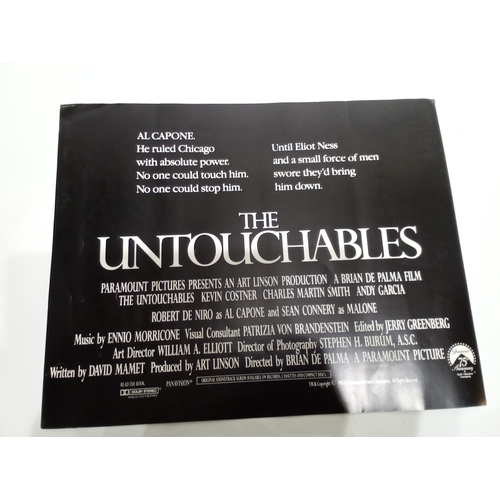 523 - Vintage cinema poster of THE UNTOUCHABLES 51cm x 41cm