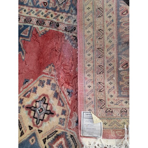 144A - Large Pink ground hand knotted rug, 280cm x 190cm