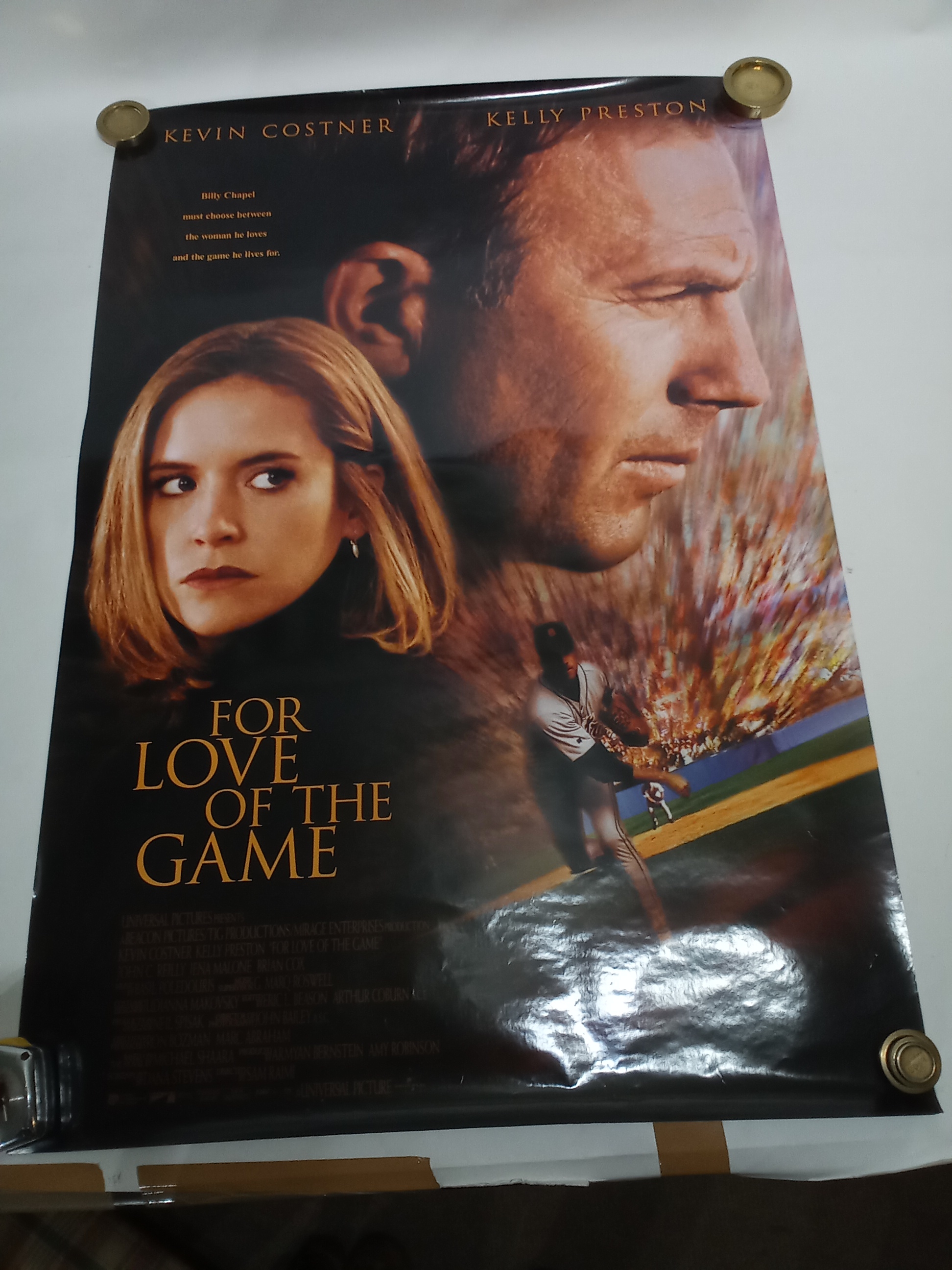 Kevin Costner and Kelly Preston For Love of the Game