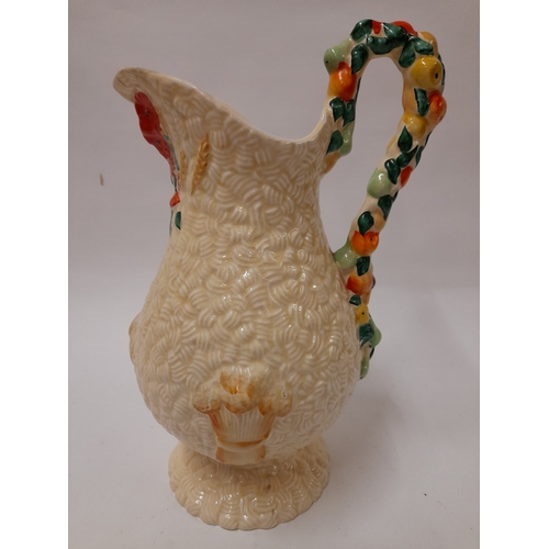 305 - Clarice Cliff Harvest Jug 29cm high