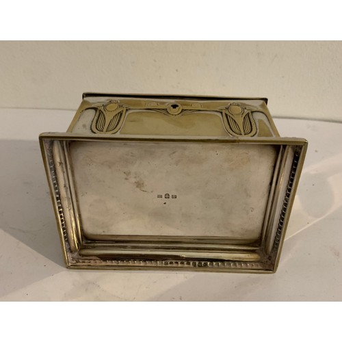 132 - Antique Silver Plated Casket By WMF Decorated In Secessionist Style Signed To Base
11 x 8 x 7 cms h