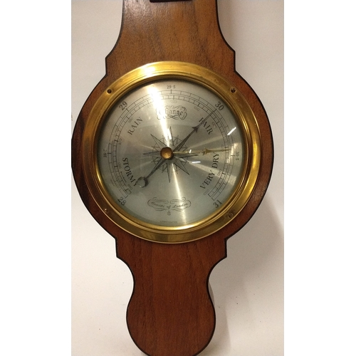 307 - Vintage Banjo Barometer by Comitti of London 62cm high