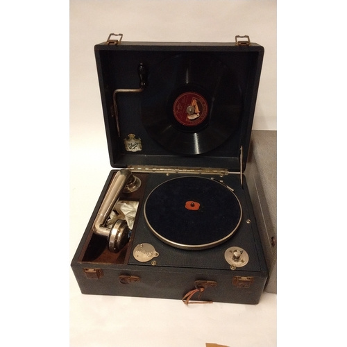 320 - 2 portable grama phone Record Players