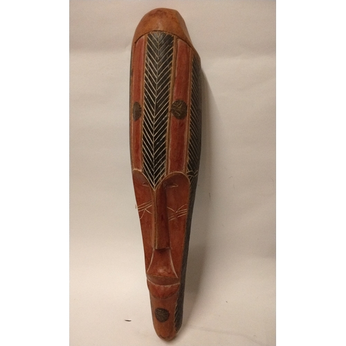 293 - Large Wood Tribal Face Mask 59cm high