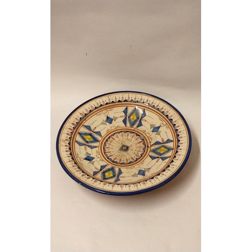 675 - Large Moroccan Safi dish, 41cm dia