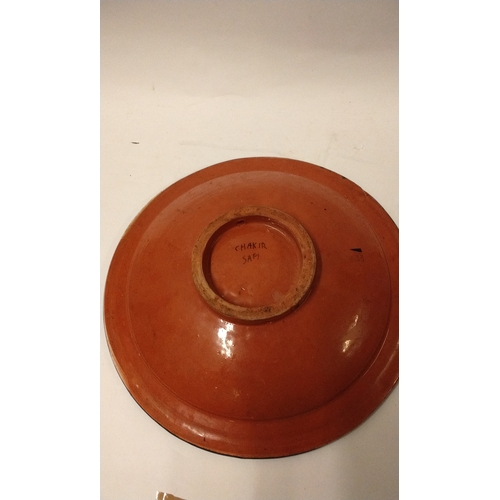 675 - Large Moroccan Safi dish, 41cm dia