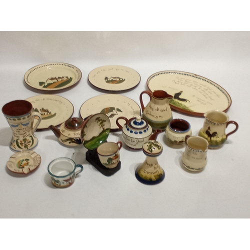 742 - Vintage collection of motto ware to include watcombe, dartmoor ware, long park and others