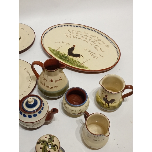 742 - Vintage collection of motto ware to include watcombe, dartmoor ware, long park and others