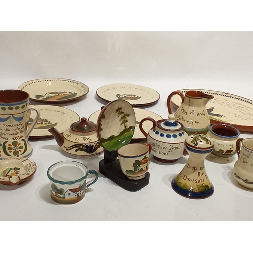 742 - Vintage collection of motto ware to include watcombe, dartmoor ware, long park and others