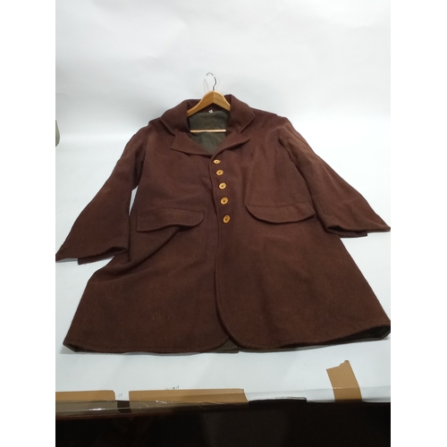 750 - Vintage film prop American colonial mens long coat 1800s