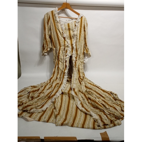 755 - Vintage film prop American colonial lady's dress 1800s