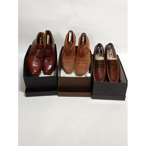 758 - 3 pairs of mens shoes size 7 in boxes