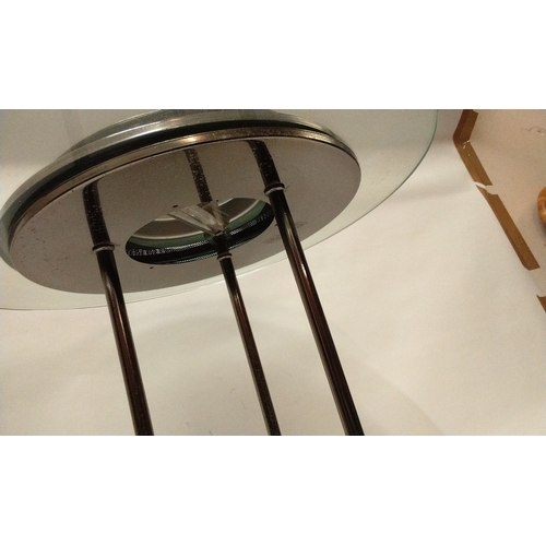 797 - Flying Saucer table lamp, 50cm high x 40cm dia