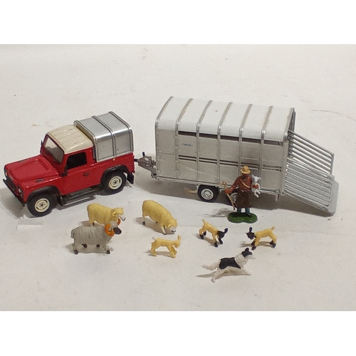 Britains 43138A2LandRover Ifor Williams Trailers schapenboer