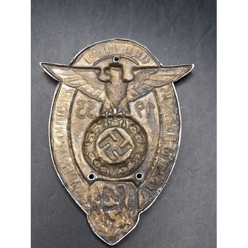 1103 - 1933 Military Car Plaque 'Braune Pfingsten 1933'