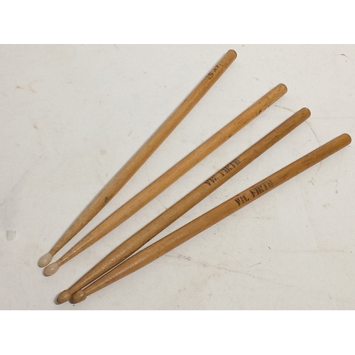 1208 - Two sets of used classic drum sticks including Vic Firth